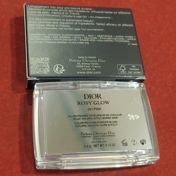 DIOR Rosy Glow 001 Pink/Subtle Pink blush. BNIB, ONE LEFT, PRICE IS FIRM! - Picture 4 of 4